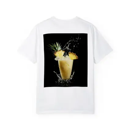 Pineapple Smoothie Splash on Black Background