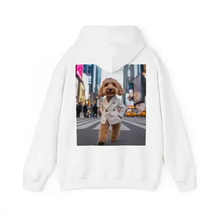 Cockapoo Dog White Coat New York City