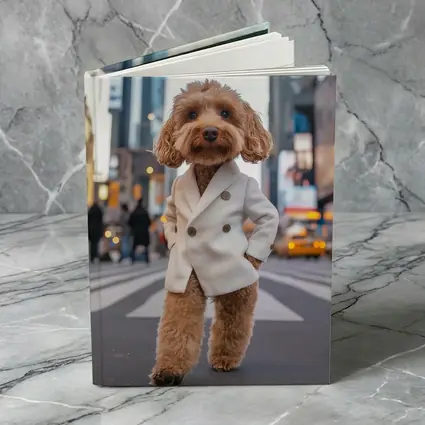 Cockapoo Dog White Coat New York City