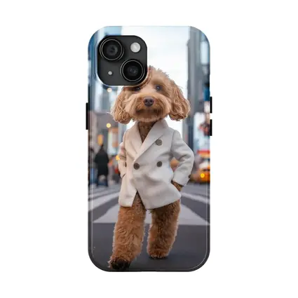 Cockapoo Dog White Coat New York City