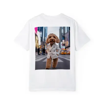 Cockapoo Dog White Coat New York City
