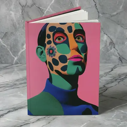 Pop Art Portrait Woman Pink Background
