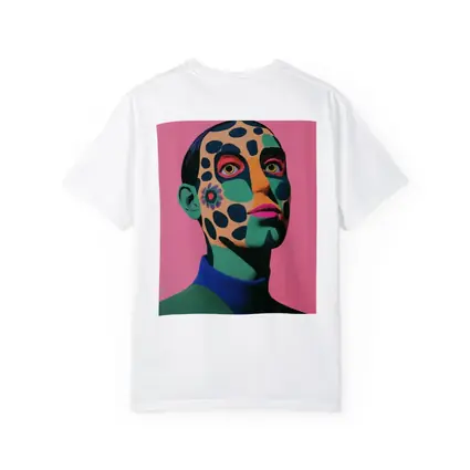 Pop Art Portrait Woman Pink Background