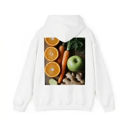 Fresh Oranges Carrots Apple Ginger Wooden Table