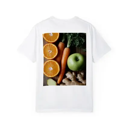 Fresh Oranges Carrots Apple Ginger Wooden Table