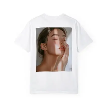 Woman Touching Face Soft Light Beauty