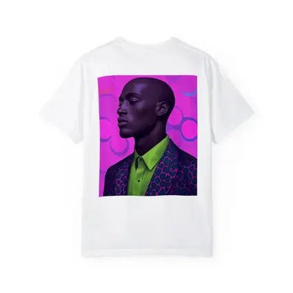 Man Portrait Pop Art Pink Background