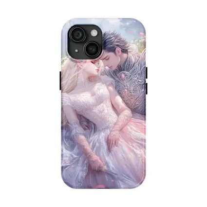 Fantasy Elf Couple Romantic Floral Meadow Art