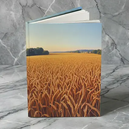 Golden Wheat Field Clear Summer Sky