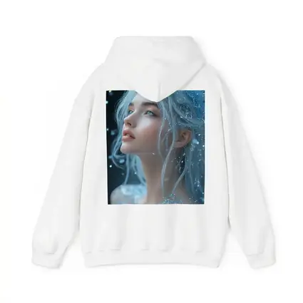 Ice Queen Fantasy Portrait Blue Glitter