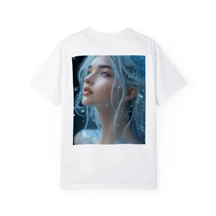 Ice Queen Fantasy Portrait Blue Glitter
