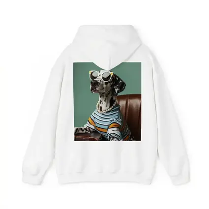 Dalmatian Dog Wearing Sunglasses Pearl Necklace