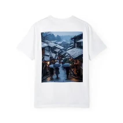 Kyoto Winter Street Snow Umbrella Scene