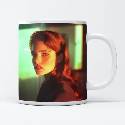 Retro Woman Portrait Warm Cinematic Light