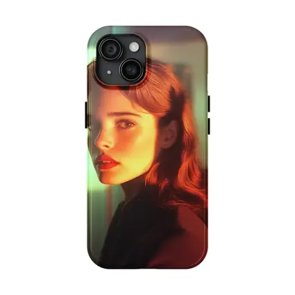 Retro Woman Portrait Warm Cinematic Light