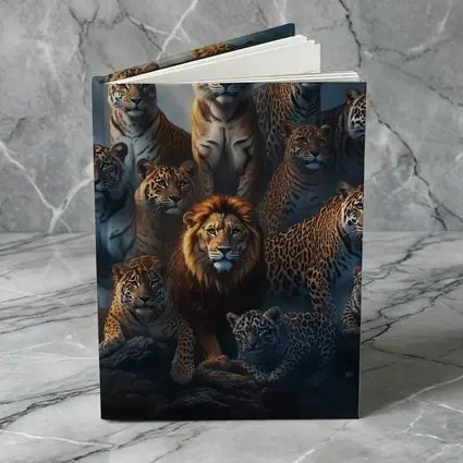 Lions Tigers Leopards Big Cats Dark Misty