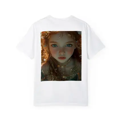 Little Mermaid Girl With Seashells Underwater