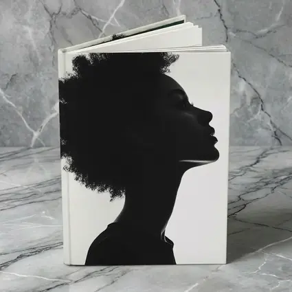 Black Silhouette Woman Profile Natural Hair