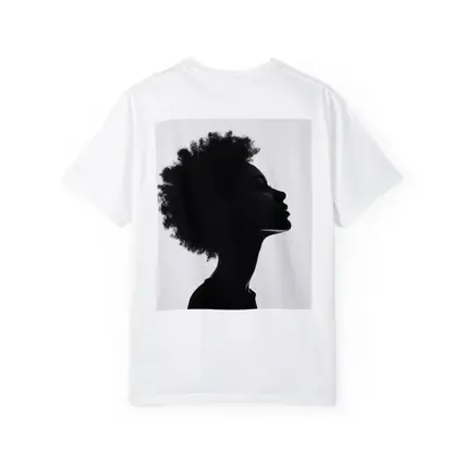 Black Silhouette Woman Profile Natural Hair