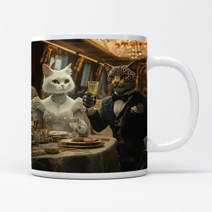 White Cat Leopard Fine Dining Luxury Interior
