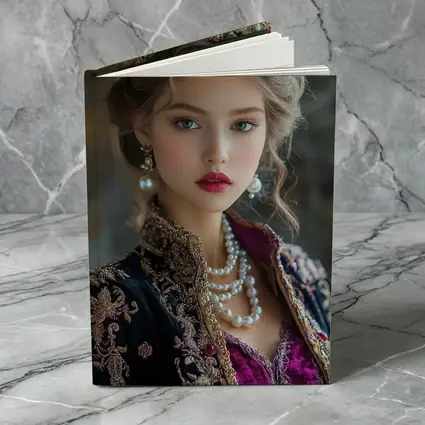 Young Queen Portrait with Ruby Crown