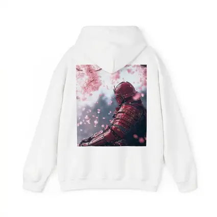 Red Samurai Armor Cherry Blossom Petals