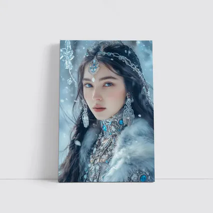 Ice Queen Fantasy Portrait Winter Snow