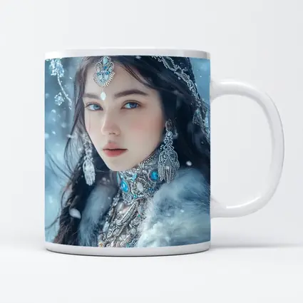 Ice Queen Fantasy Portrait Winter Snow