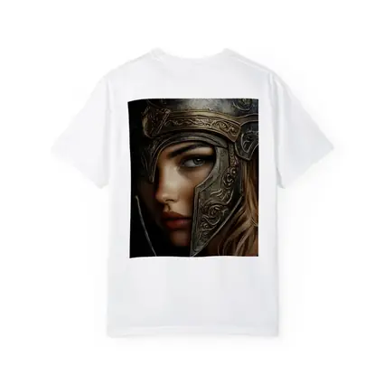 Female Warrior Dark Fantasy Ornate Helmet Portrait