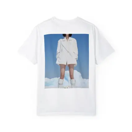 Woman White Coat Polar Bear Arctic Ice