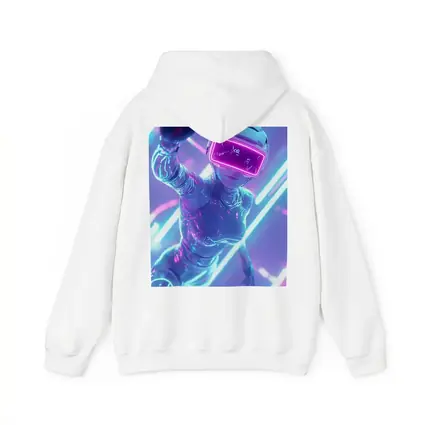 Neon VR Girl Futuristic Cyberpunk Digital World