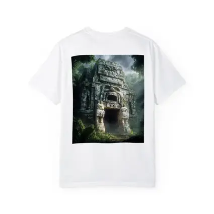 Ancient Mayan Temple Entrance Dense Jungle