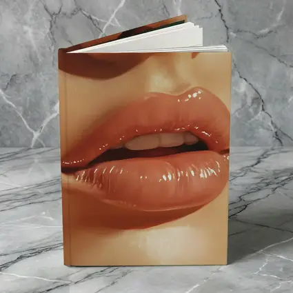 Close Up Glossy Lips Beauty Portrait Art