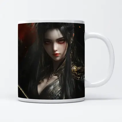 Dark Fantasy Warrior Queen Gold Dragon Crown