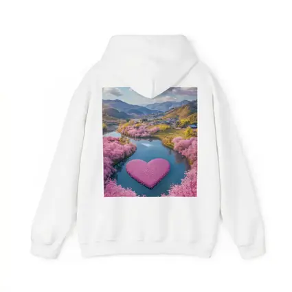 Cherry Blossom Heart River Japanese Valley