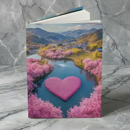 Cherry Blossom Heart River Japanese Valley
