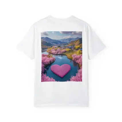 Cherry Blossom Heart River Japanese Valley