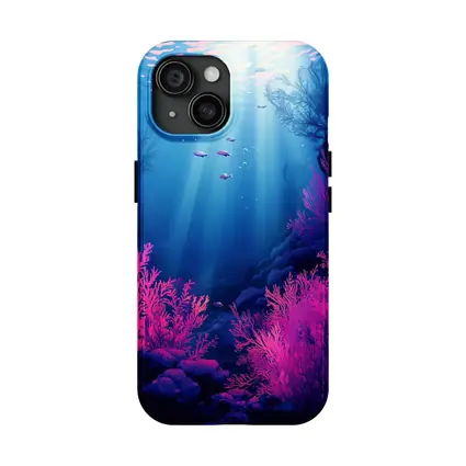 Underwater Coral Reef Blue Ocean Scene