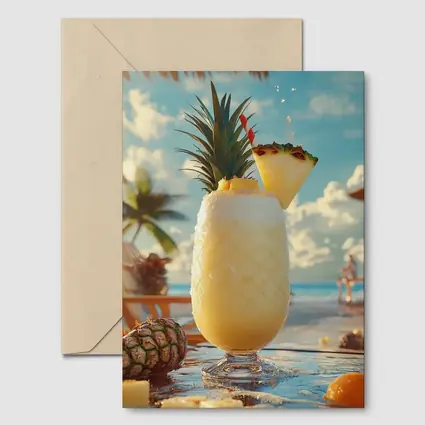 Pina Colada Cocktail Tropical Beach Bar