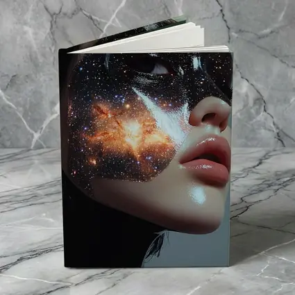 Woman Face Galaxy Mask Space Art