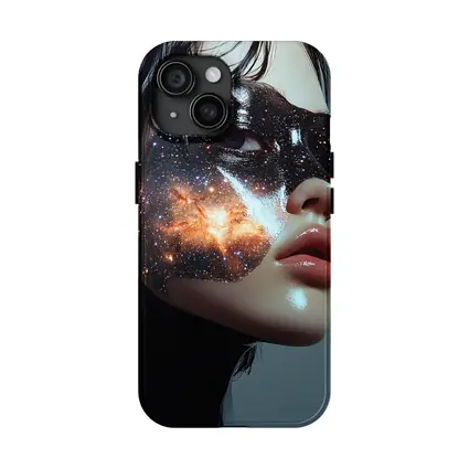 Woman Face Galaxy Mask Space Art