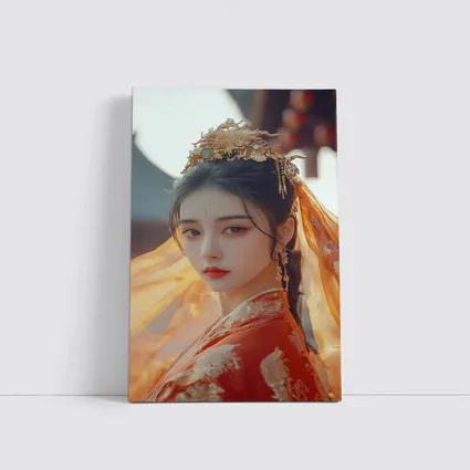 Chinese Hanfu Woman Red Traditional Dress