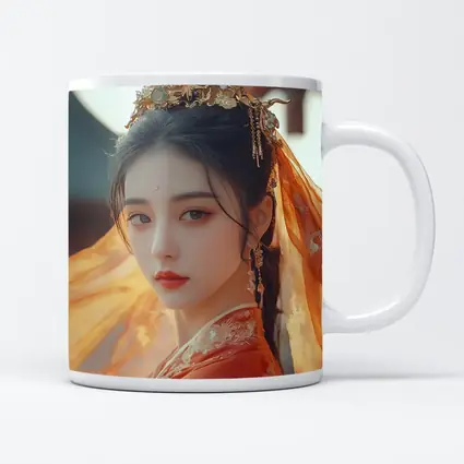 Chinese Hanfu Woman Red Traditional Dress