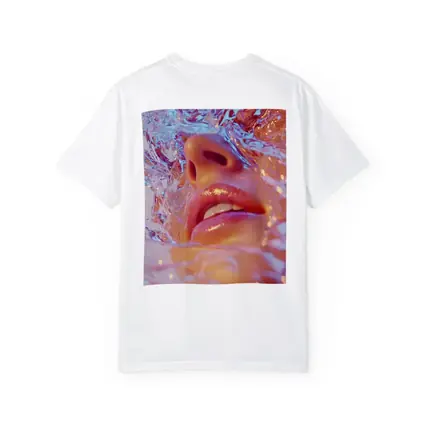 Woman Face Submerged in Liquid Water Art