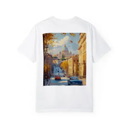Rome Street Classic Cars St Peters Painting