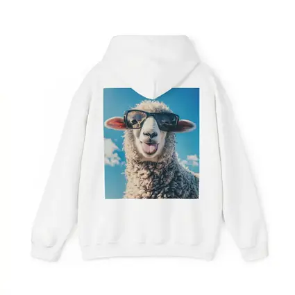 Cool Sheep Wearing Sunglasses Blue Sky