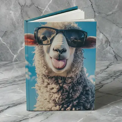 Cool Sheep Wearing Sunglasses Blue Sky