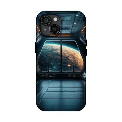Spaceship Window View Planet Earth Space