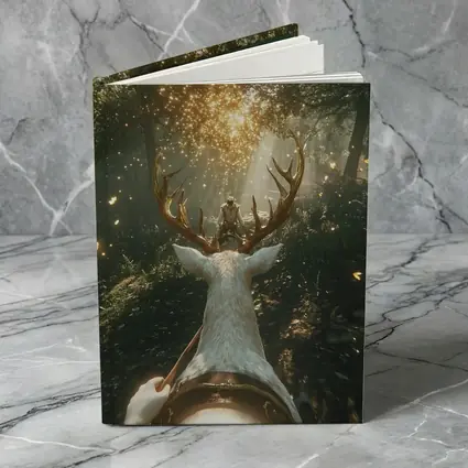 Rider On White Stag Enchanted Forest