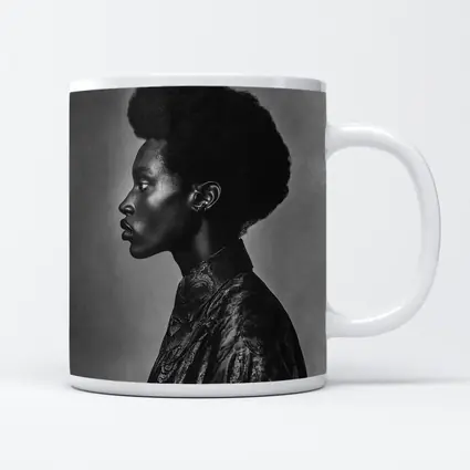 Black and White Side Profile Portrait Photography